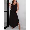 BITCED Fashion Summer Spring Solid Color Print Sleeveless V-Neck Casual Dresses