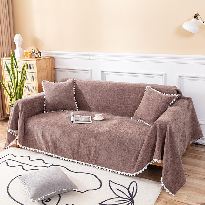 Plain Sofa Towel Sofa Cover Blanket Towel Set Protective Cover Home Decor Sofa Cushion Cover Soft Durable Stylish Furniture Protector