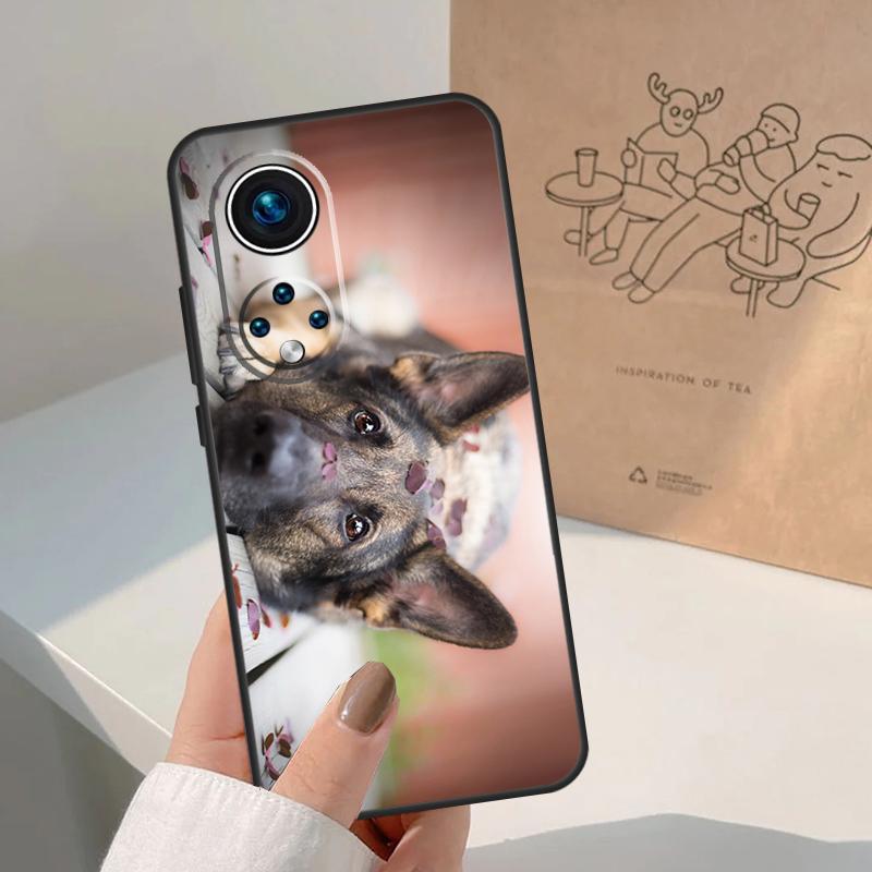 German Shepherd Dog For Honor Magic 8 5 6 7 Pro Case For Honor 400 200 Lite 50 70 90 X8c X8b X9a X9b X9c X9d Win