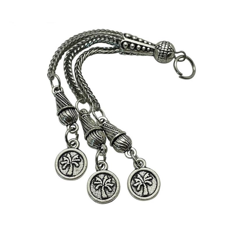 Antique Silver Plated Necklace Connectors Metal Brushes Pendant Accessories DIY Handmade Jewelry Making Supplies