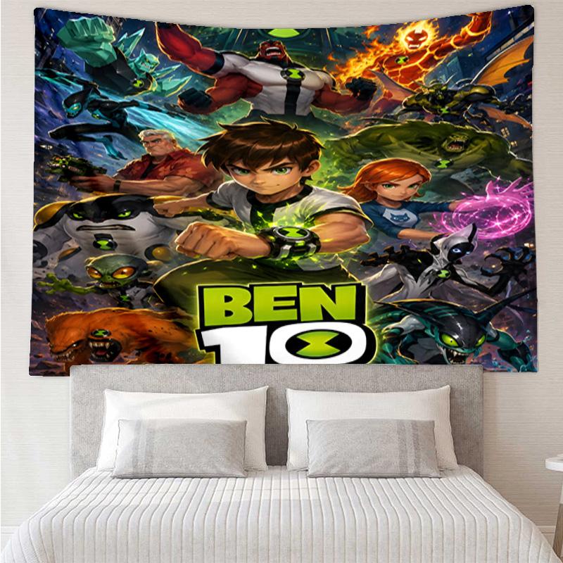 Ben Alien Force Tapestry, Unique Design Tapestry, Wall Decor for Bedroom,Livingroom, Playroom,Heartwarming Fan Holiday Gifts