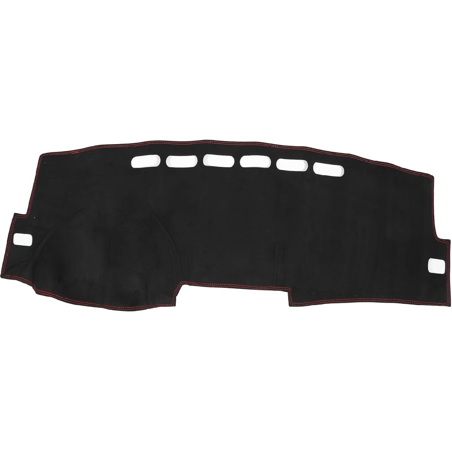 Dash Cover for Toyota Corolla 2007-2013 / Center Console Dashboard Cover/Non-Slip/Suede / 1 Pcs Black Red