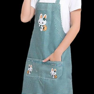 Süße Cartoon-Kaninchen Ärmellose Neckholder-Schürze für Damen