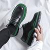 Platformy Marki Modowej Platformy Biznesowe Formalne Męskie Buty Oksfordzkie Moda Męska Formalne Buty z Okrągłym Noskiem Sznurowane Biuro Ślub Skórzane Buty