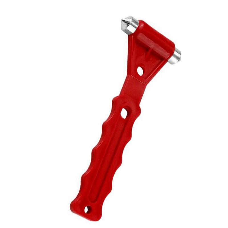 

Auto Emergency Escape Hammer with Window Breaker and Seat Belt Cutter, Striking Red Emergency Escape Tool for Car Accidents Pack of 1