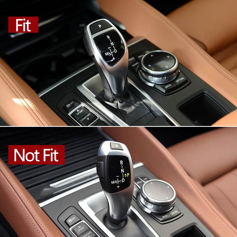 LHD RHD Car Interior Automatic Gear Shift Knob Selector Lever Cover For BMW X5 X6 F15 F16 2014-2018 61319346827 61319346823