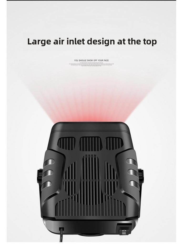 Dual-Purpose Portable Car Heater & Defroster 12V/24V