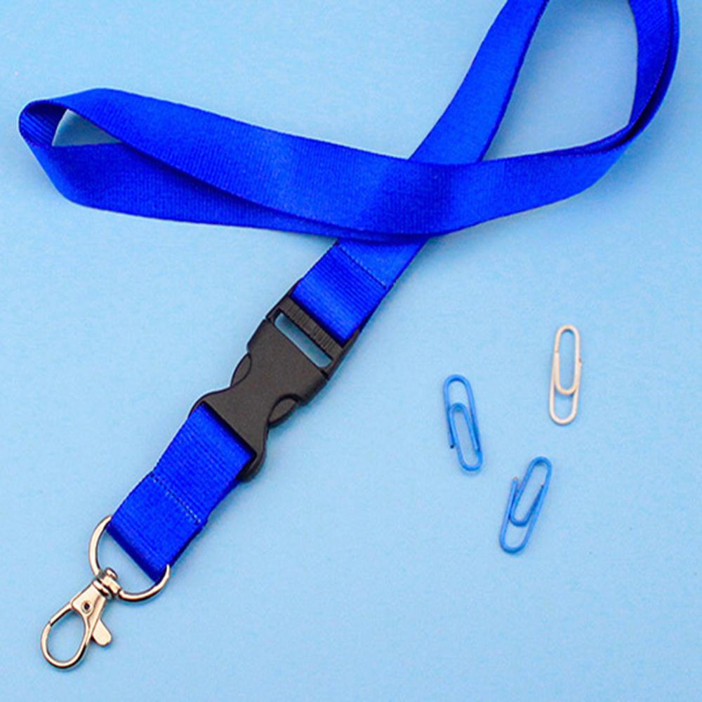 1pc Safety Hanging Neck Strap Lanyard For Mobile Phone ID Name Badge Holder Man Woman Anti-Lost Clasp Rope Keychain Landyard