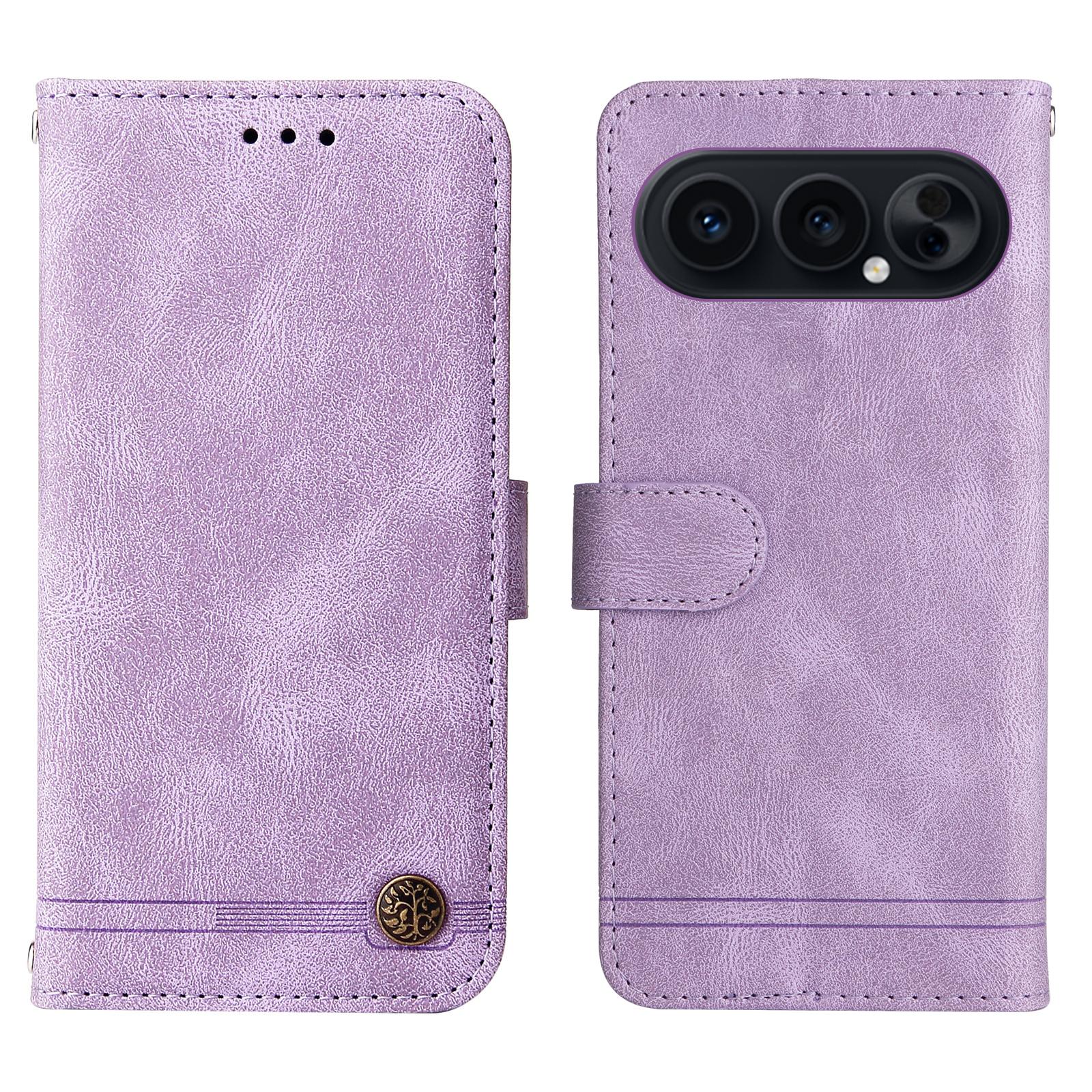 

For Honor 500 Pro 5G/Honor 500 5G Leather Wallet Cases Skin Touch Phone Cover Stand with Strap