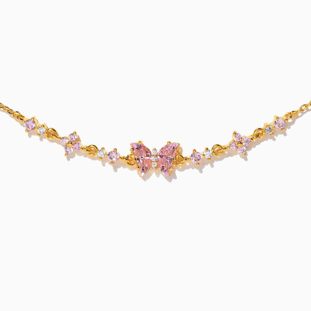 18K Gold Plated Exquisite Butterfly Ladies Cute Heart shaped Star Flower Pendant Zircon Bracelet Chain Y2K Jewelry Gift
