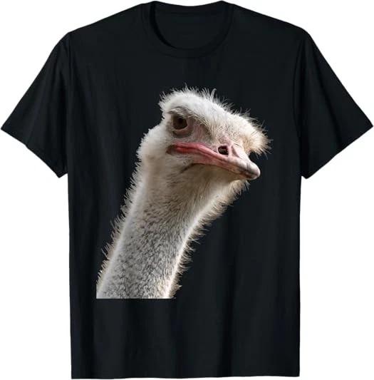 Funny Ostrich Face - Zookeeper Safari Animal Lover T-Shirt S-3XL XS