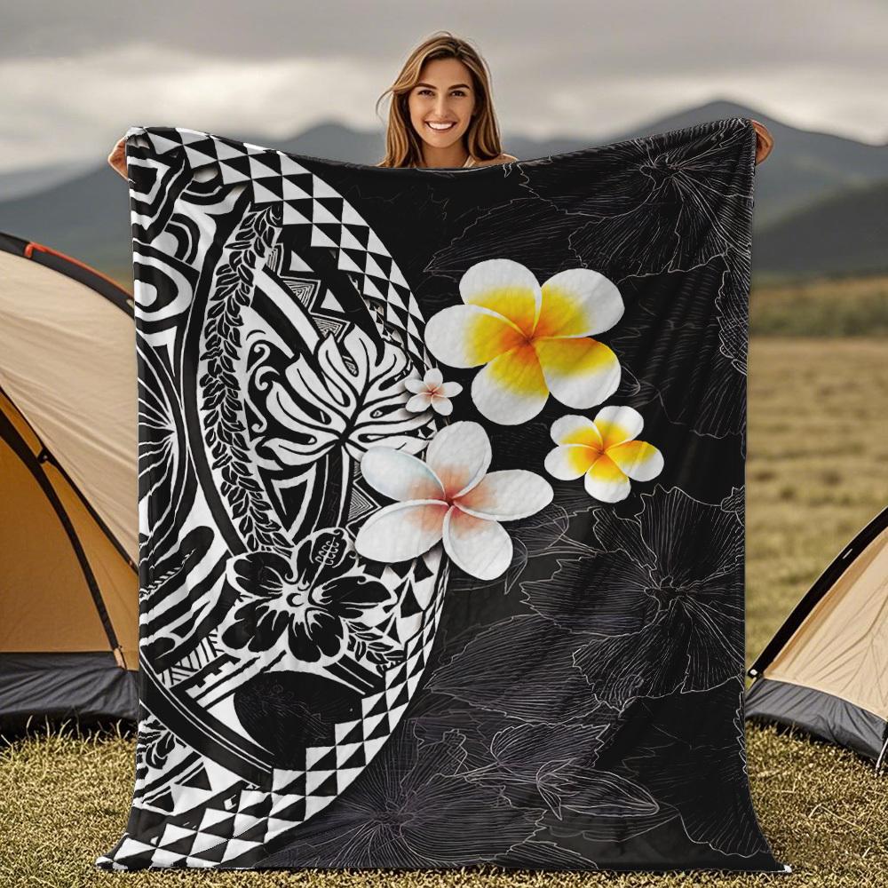 

Hawaii orchid flower patterns Blanket for Sofa Bed Travel Camping Living Room Office Conditioning Blanket for All Seasons Gifts 75x90cm