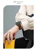 Kompatibilní kožený řemínek pro Huawei GT5, Xiaomi S4, hodinky Samsung - barevně sladěná kolíčková spona, oboustranná pravá kůže, lícová vrstva.