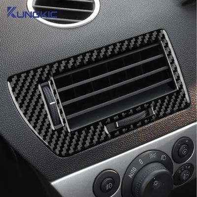 Real Soft Carbon Fiber Sticker For Vauxhall Opel Astra H MK5 2004 2005 2006 2007 2008 2009 2010 Car Instrument Air Outlet Trim