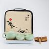 Dingyao travel tea set, one pot of four cups of gifts, souvenir, kung fu tea set
