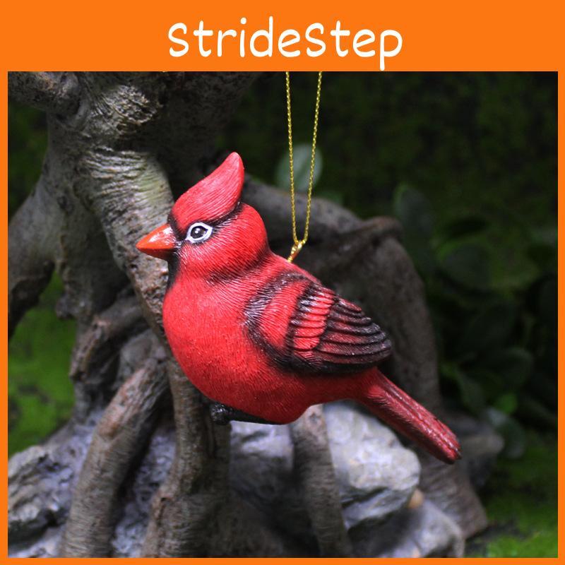 Red Bird Resin Handicraft Decoration Suitable For Wedding And Christmas Gift