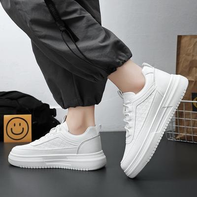 Modische Weiße Herren Freizeitsneaker Outdoor Plateau Laufschuhe Atmungsaktive Herren Sportschuhe Leichte Wanderschuhe Tennisschuh