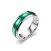 Contemporary Titanium Steel Drip Glaze Women's Ring - European & American Niche Cross-Border Jewelry