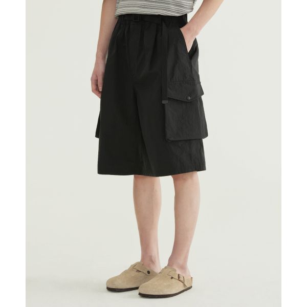 COVERNAT Comfortable Casual Minimalist Skin-Friendly Breathable Fashion Windproof Design Cargo Shorts Men shorts CO2602SO04BK