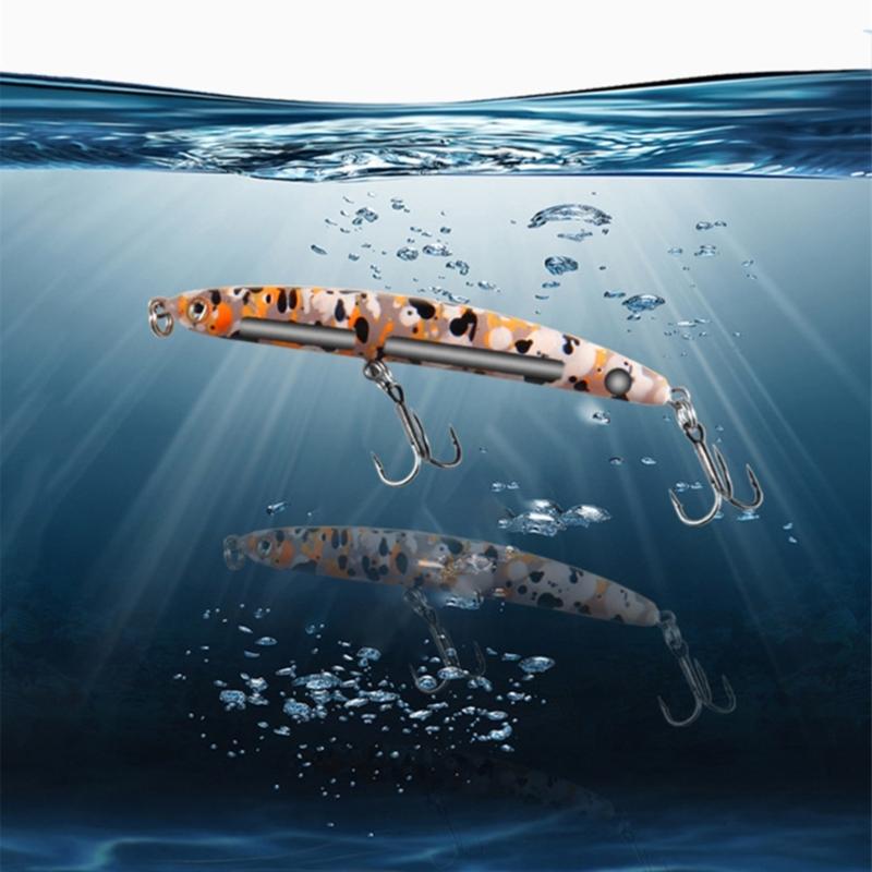 68mm Jerkbait Pike Carkbait Sinking Minnow Fishing Lures Swimbait Hard Baits Jerk Baits for Freshwater Saltwater Fishing