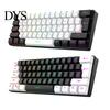 PC-Tastatur Kabelgebunden Mechanisch Gaming RGB-Licht Design 61 Tasten Kompakt Leicht Computer Büro