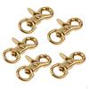 5 Pieces Brass Carabiner Hook Keychain Rotating Trigger