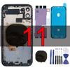 Voor iPhone 11 Behuizing Volledige Assemblage met Onderdelen Middenframe Cover met Aan/Uit Volume Flexkabel Zijtoetsen voor 11, A2111, A2221