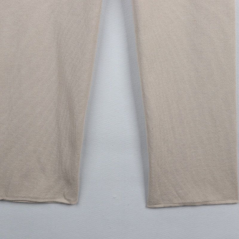 Home Spring New Foreign Trade European and American H Home Plus Size Women Clothing High-Waisted Trousers Knitted Trousers Wide Leg Pants Slim