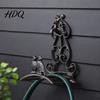 Porte-tuyau gaufré floral Porte-eau vintage Fonte Jardin Extérieur Lourd
