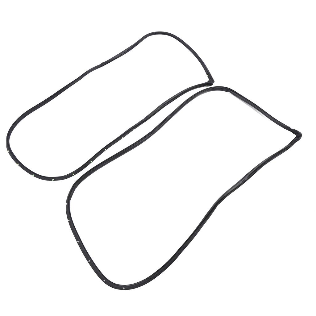 2PCS Front Door Opening Weatherstrip 72310 S84 A01 Left and Right Side Rubber Door Weatherstrip Moulding Seal for