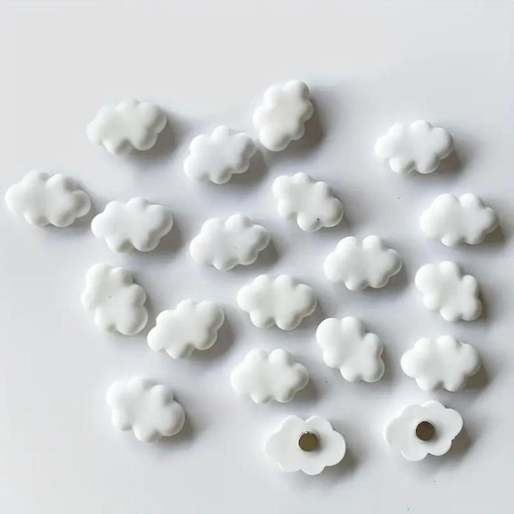 10Pcs Cute Cartoon Cloud Shaped Resin Fridge Magnets DIY Decoration for Kitchen Refrigerators for Girl Room Metal Door Furniture