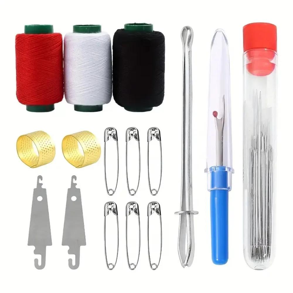 Set di Strumenti da Cucito Multiuso da 31/34/37 Pezzi con Ago Superiore Kit Ago e Filo Facile per Cucire Ago da Cucito per Trapunta per Cucire Trapunte