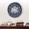 40CM Creative Dynamic Gear Clock Living Room Retro Wall Clock Decoration Modern Wood Grain Clock Wall Clock