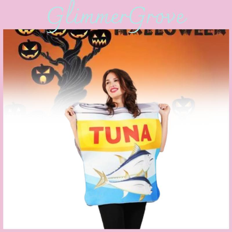 Tinned Seaside Tuna Cosplay Costume Halloween Party Stage Clothing Performance