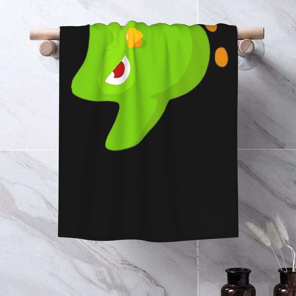 Duolingo Owl Duo Soft Face Towel Quick Dry Pool Bath Cotton Towels Breathable