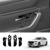 LHD RHD For Mazda CX-60 CX60 -2024 cx90 2024-2025 Carbon Fiber Car Door Handle Bowl Protector Frame Cover Trim Accessories