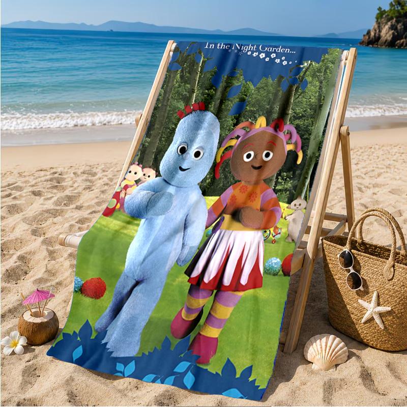Night Garden Adventure Beach Towel Microfiber Beach Towel, Lightweight and Quick-Dry, for Summer Travel, Swimming Pool Fan Birthday Gift