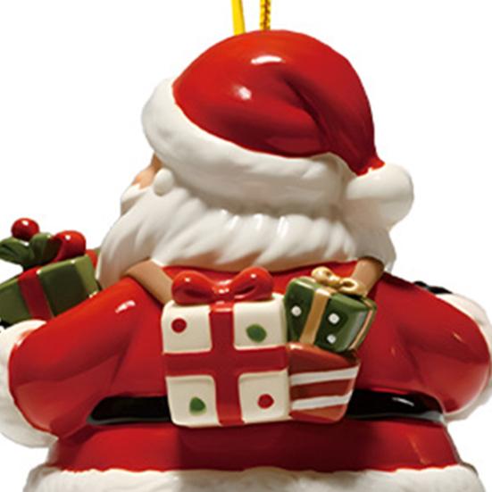 Christmas Ornament 2D Flat Acrylic Santa Claus/Snowman/Puppy Christmas Tree Hanging Ornaments for Holiday Tree Window Wall Decor