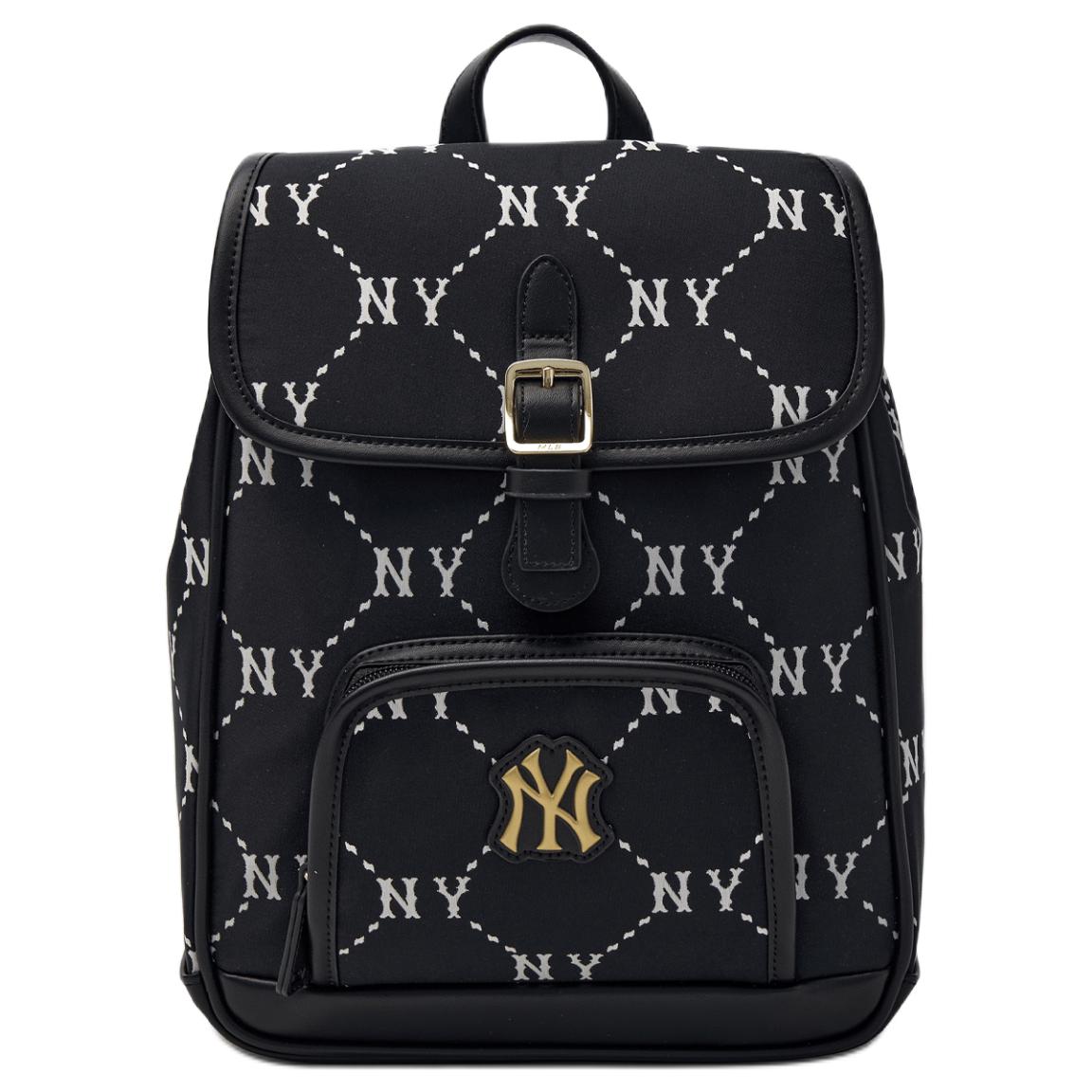 

New MLB Polyester Backpack Regular Women s Black 7ABKMD45N-50BKS 20.1*11.9*30.0CM