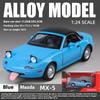 1/24 Scale Mazda MX-5 Alloy Car Model with Authentic Sound Effects, Perfect Display Piece for Car Enthusiasts and Collectors