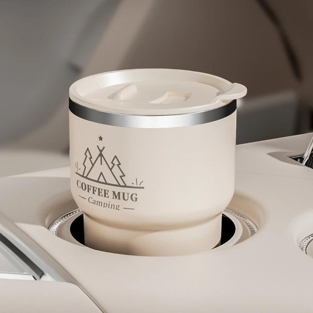 400ML Capacity Thermal Cup 304 Stainless Steel Double Layer Sealed Tumbler Sealed Lid Leak Proof Insulated Water Cup