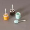 3Pcs Cleaning Tool 1:12 Dollhouse Mini Simulation Long Handle Toilet Brush Model For Toilet Scene Toy Home Decor Accessories