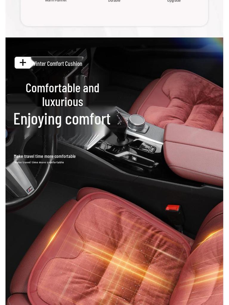 Zimowa flanelowa poduszka na siedzenie Maserati Ghibli/Levante