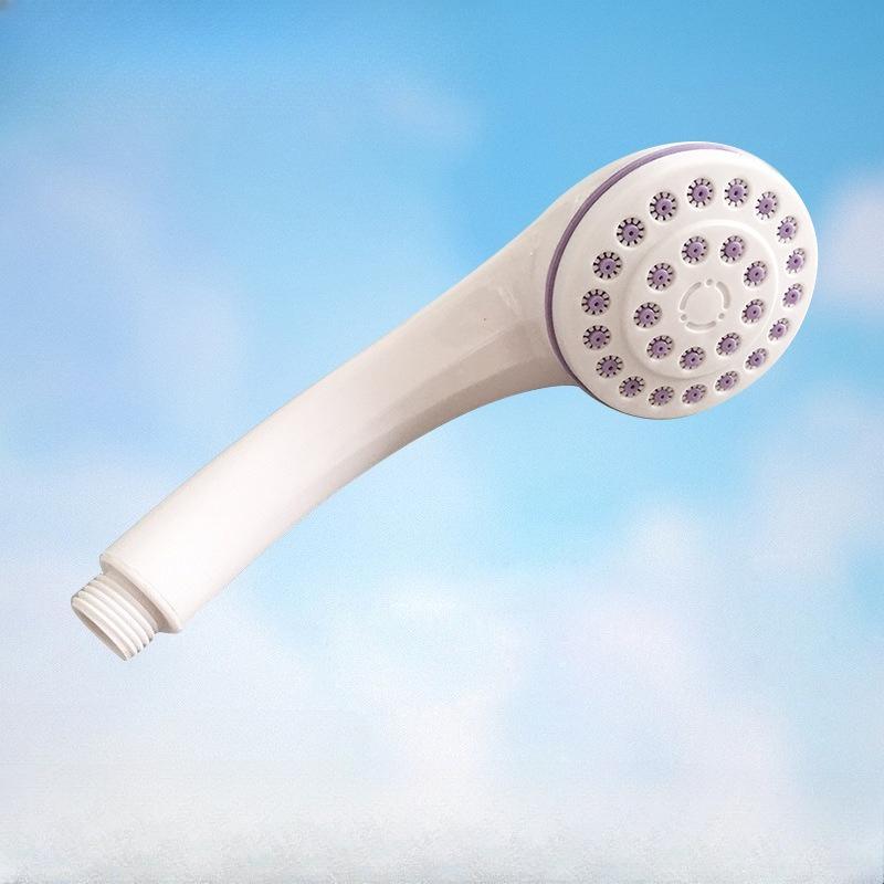 Super Discount White Shower Head Silicone Water Outlet Portable Travel Shower Head Water Saving Abs Plastic Bathroom Accessories