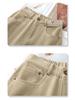 2025 Women's Khaki Wide-Leg Jeans: American Retro Casual for Spring & Autumn