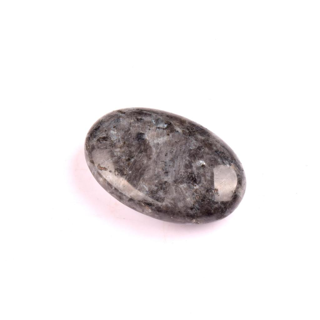 Piedra de Palma de Jabón de Cuarzo Rosa 45x30mm - Piedra de Masaje con Energía de Cristal
