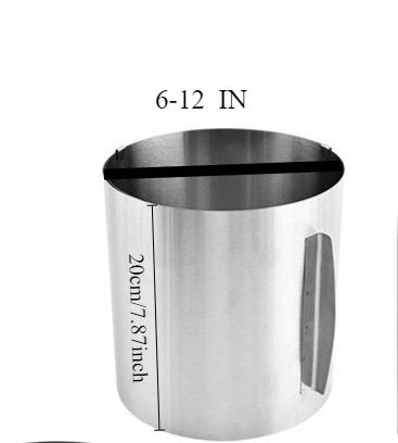 6-12 IN Adjustable Round Pastry Ring Mold for Making Chocolate Mousse Cheese Cake Jelly Baking Tools with Scale Easy To Clean