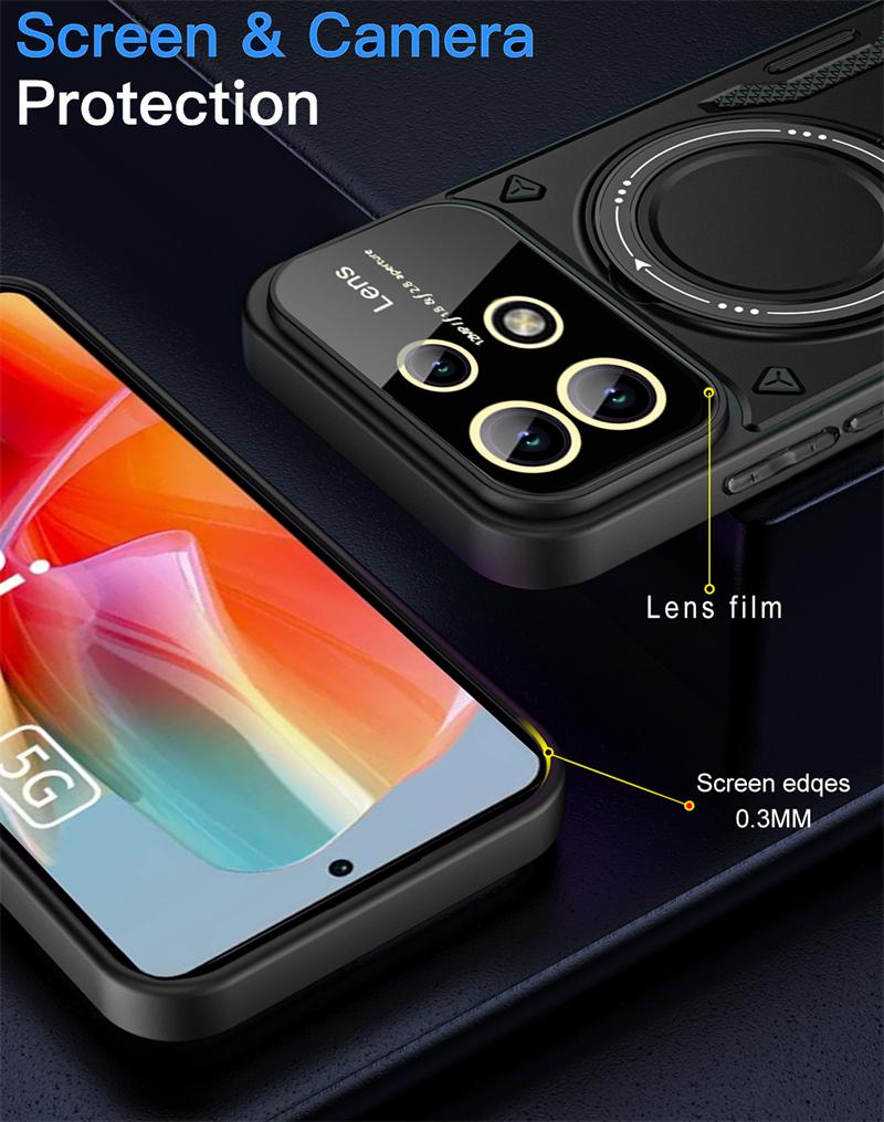 For Xiaomi Redmi Note 13 Pro 5G Case Shockproof Armor Phoen Case For Redmi Note 13 Pro + Plus Magnetic Ring Holder Back Cover
