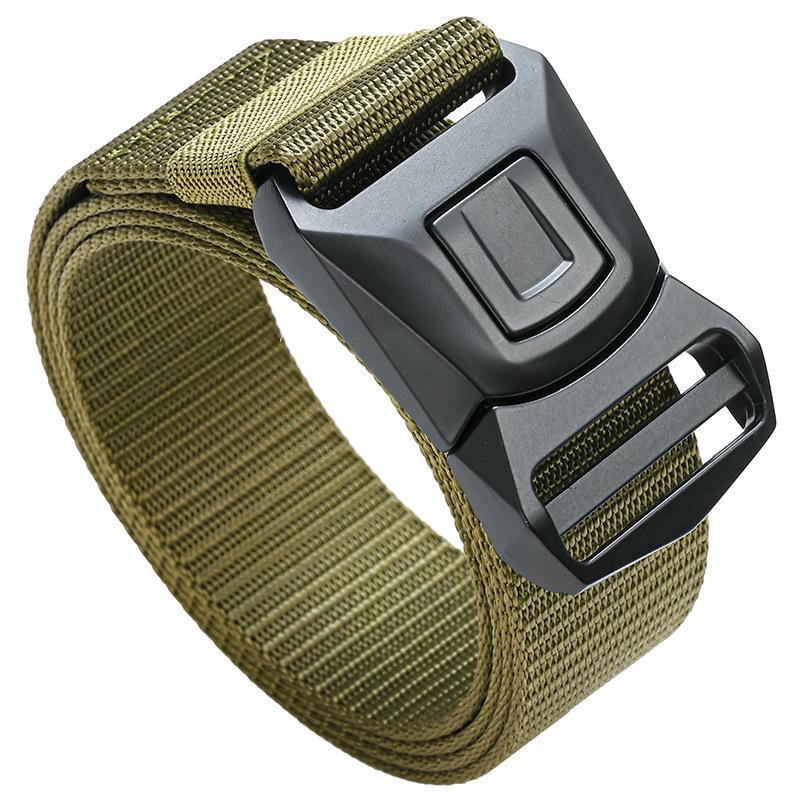 Nylon Automatic Buckle Tactical Belt for Men - Outdoor Workwear & Military Training 130cm