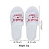 Bridesmaid Wedding Pajama Party Slippers - Colorful Letter Design